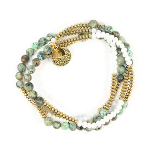 Lila Babe Agate - Jade & White