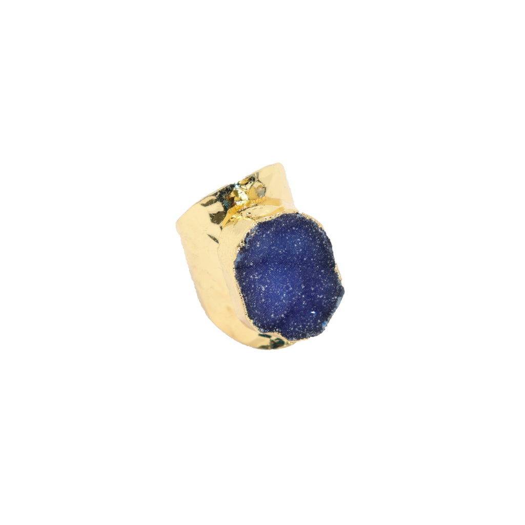 Rock On Ring - Round Blue